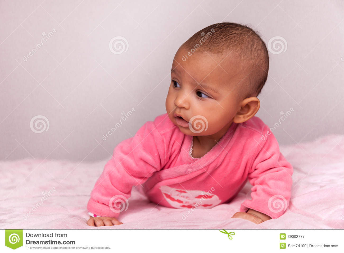 African American Baby Girl   Black People Stock Photo   Image    