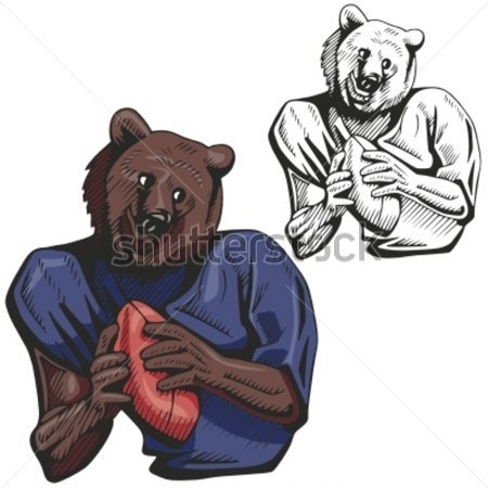 Bear Football Mascot For Sport Great For T Shirt Designs School    