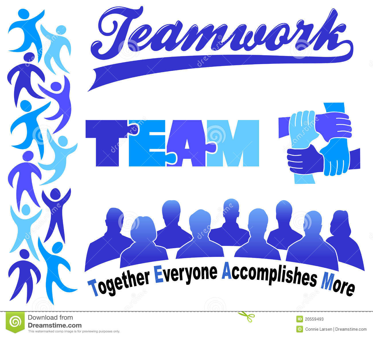Business Teamwork Clipart Set Eps Stock Photos   Image  20559493