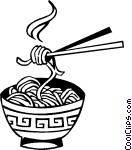 Chinese Noodles Vector Clip Art