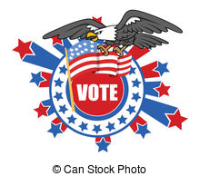 Election Day Vector Clipart Eps Images  4562 Election Day Clip Art