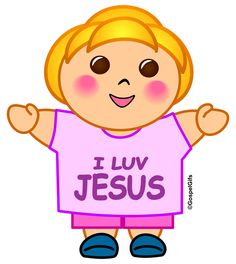 Free Christian Clipart   Free Christian Clip Art  Kids For Jesus Color