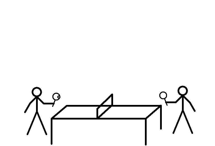 Ping Pong Black And White
