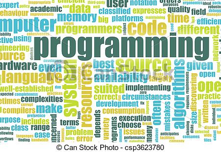 Programming Code Concept As A Abstract Csp3623780   Search Clipart