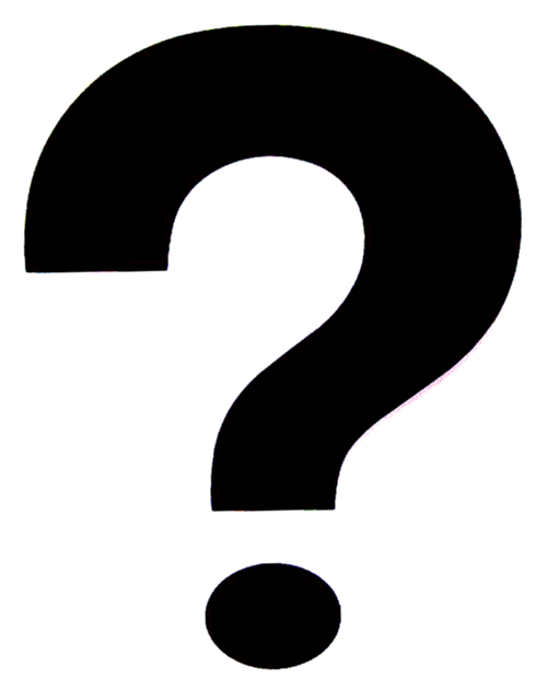 Question Mark Black And White 500px Question Mark  Black On White  Png