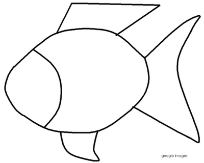 Rainbow Fish Black And White Template   Clipart Best