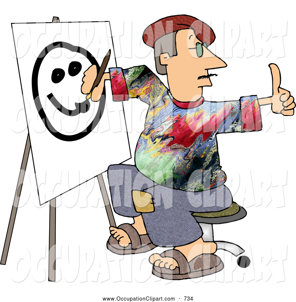 Royalty Free Stock Occupation Clipart Of Artists