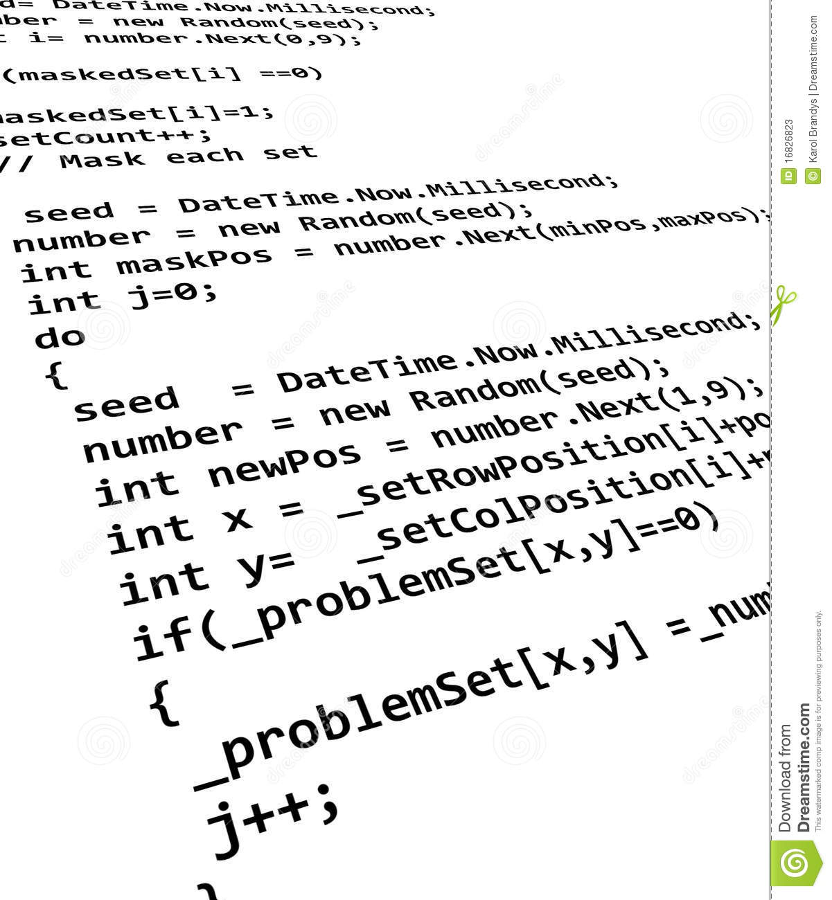 Source Code Programming Stock Photos   Image  16826823