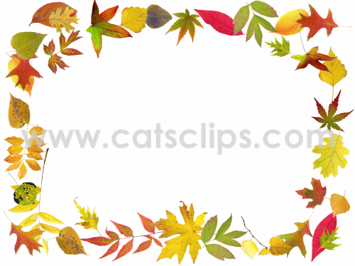     Swirl Around In This Autumn Animated Border  Sized For Powerpoint