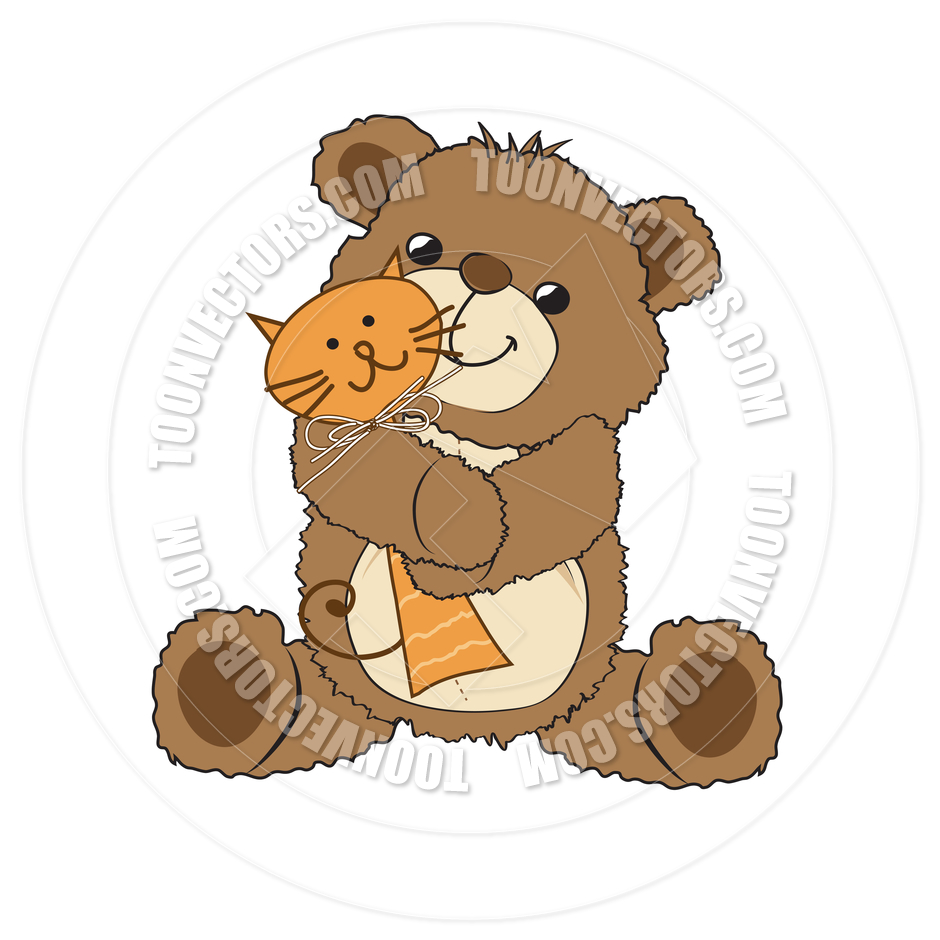 Teddy Bears Hugging Clip Art