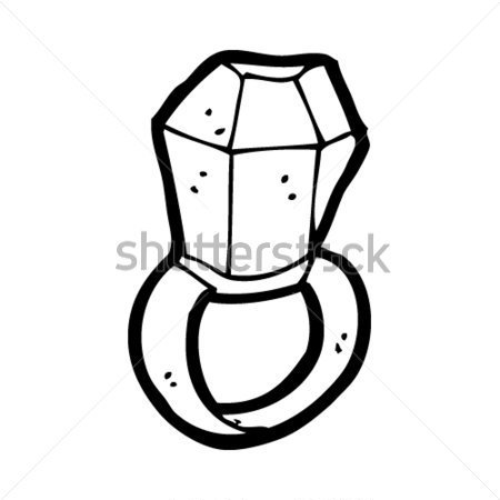 Cartoon Diamond Ring Clipart