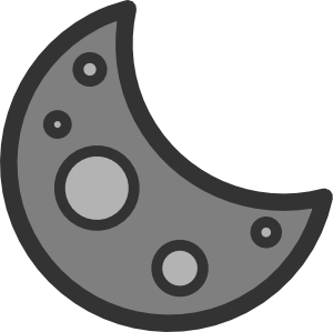 Crescent Moon Clip Art At Clker Com   Vector Clip Art Online Royalty