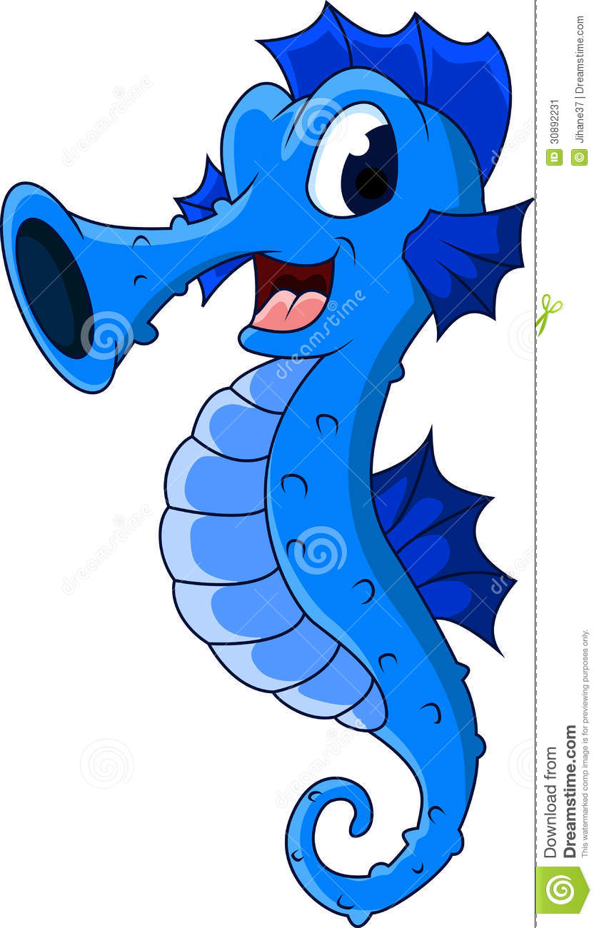 Cute Seahorse Clipart Cute Seahorses Cartoon Illustration 30892231 Jpg