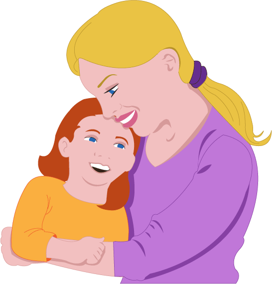 Free Clip Art  People   Everyday People   Mother And Daughter