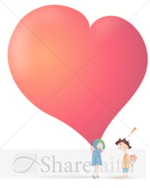 Gigantic Heart   Valentines Day Clipart