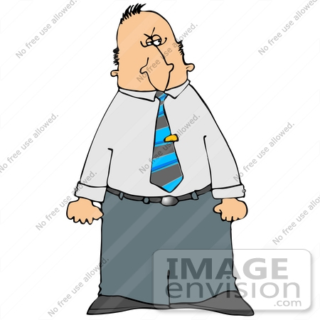 Mad Person Clipart  19382 Mad Business Man