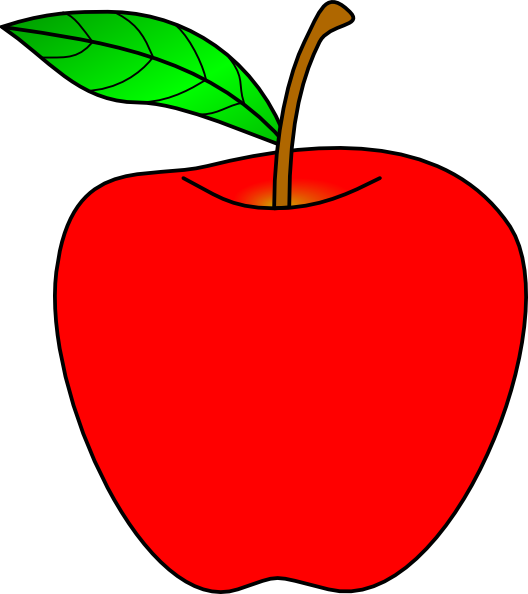 Red Apple Clip Art At Clker Com   Vector Clip Art Online Royalty Free