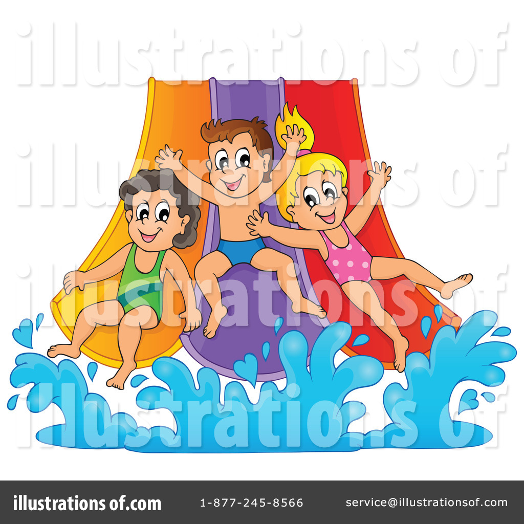 Royalty Free  Rf  Water Slide Clipart Illustration By Visekart   Stock