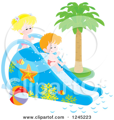 Royalty Free  Rf  Water Slide Clipart   Illustrations  1