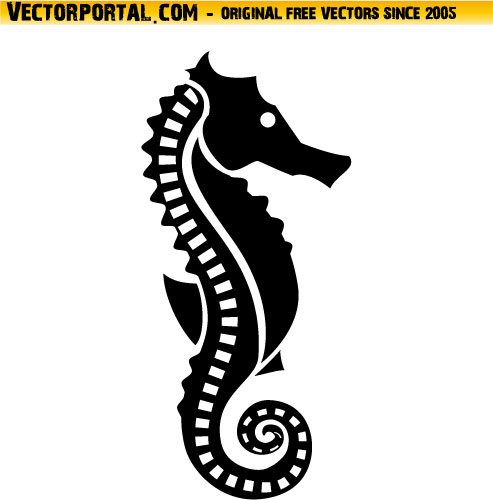 Seahorse Vector Clip Art By Vectorportal On Deviantart
