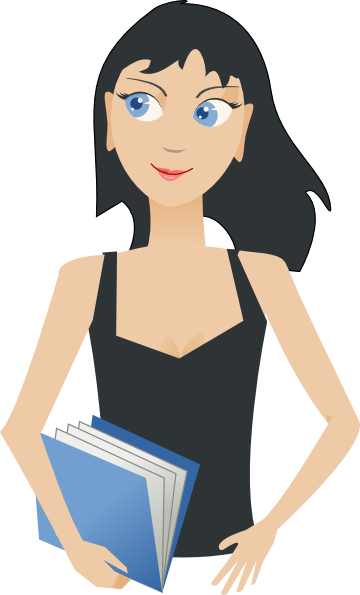 Student   Girl With Book Svg Downloads   Girls   Download Vector Clip