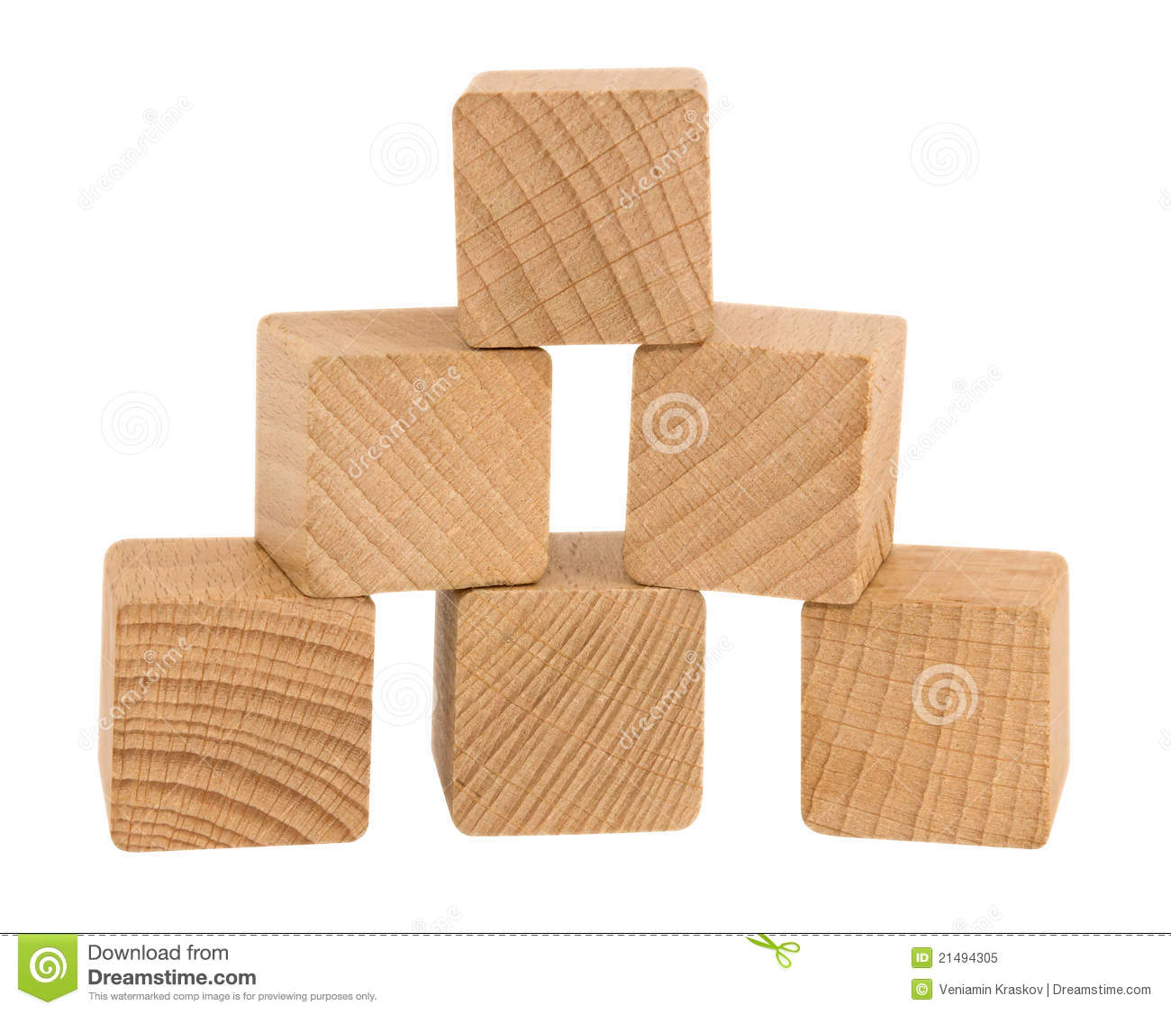 Wooden Building Blocks Clipart Wooden Toy Blocks Isolated On