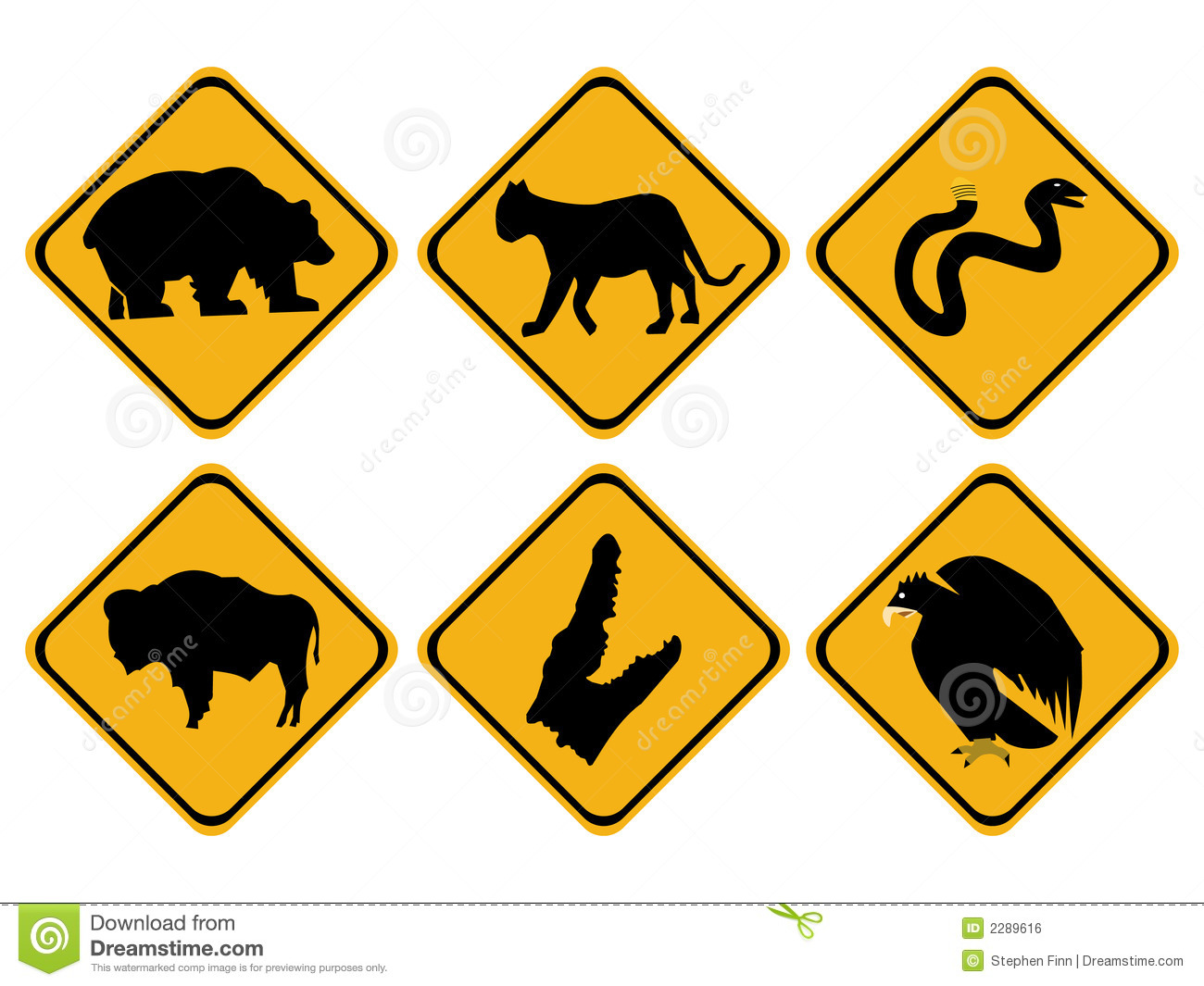 American Wildlife Signs Royalty Free Stock Image   Image  2289616