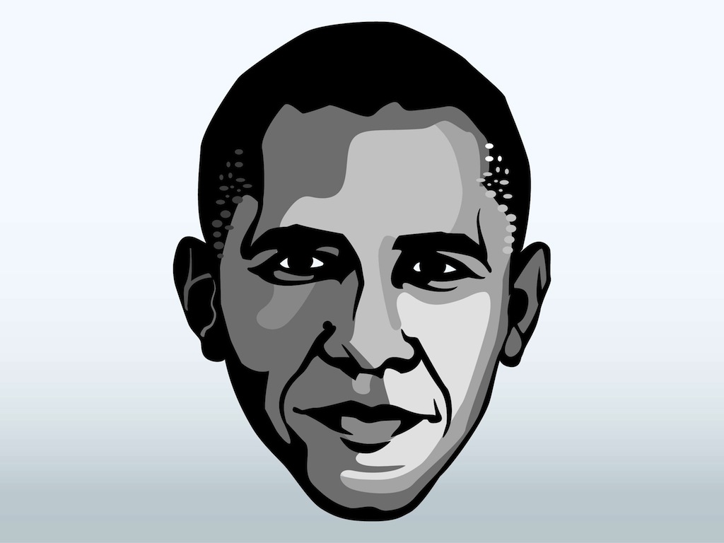 Barack Obama Face Clipart