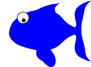 Blue Fish Clip Art At Clker Com   Vector Clip Art Online Royalty Free    