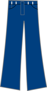 Blue Jeans Clip Art At Clker Com   Vector Clip Art Online Royalty