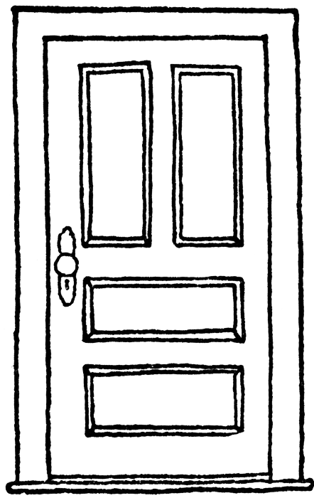 Door Clipart Black And White   Clipart Panda   Free Clipart Images
