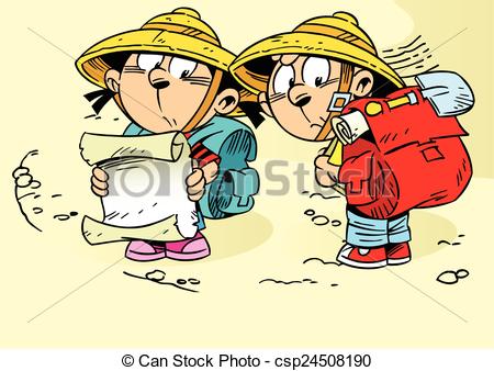 Eps Vectors Of Young Treasure Hunters   They Go On An Expedition For