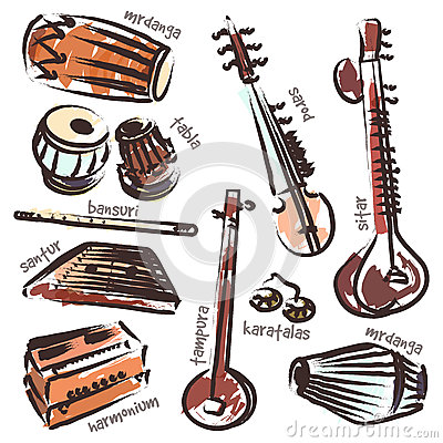 Indian Instruments Cartoon Vector   Cartoondealer Com  47137543