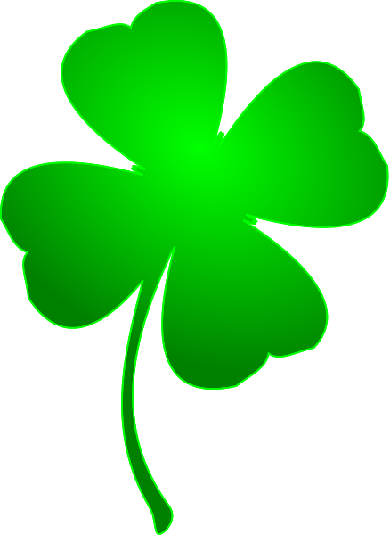 Irish Lucky Clover Clipart Vector Clip Art Online Royalty Free