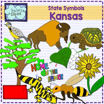 Kansas State Symbols Clipart   Teacherspayteachers Com