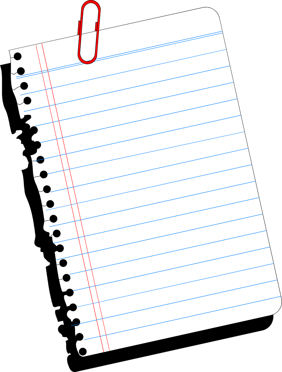 Paper   Free Stock Photo   Illustration Of A Blank Notebook Paper