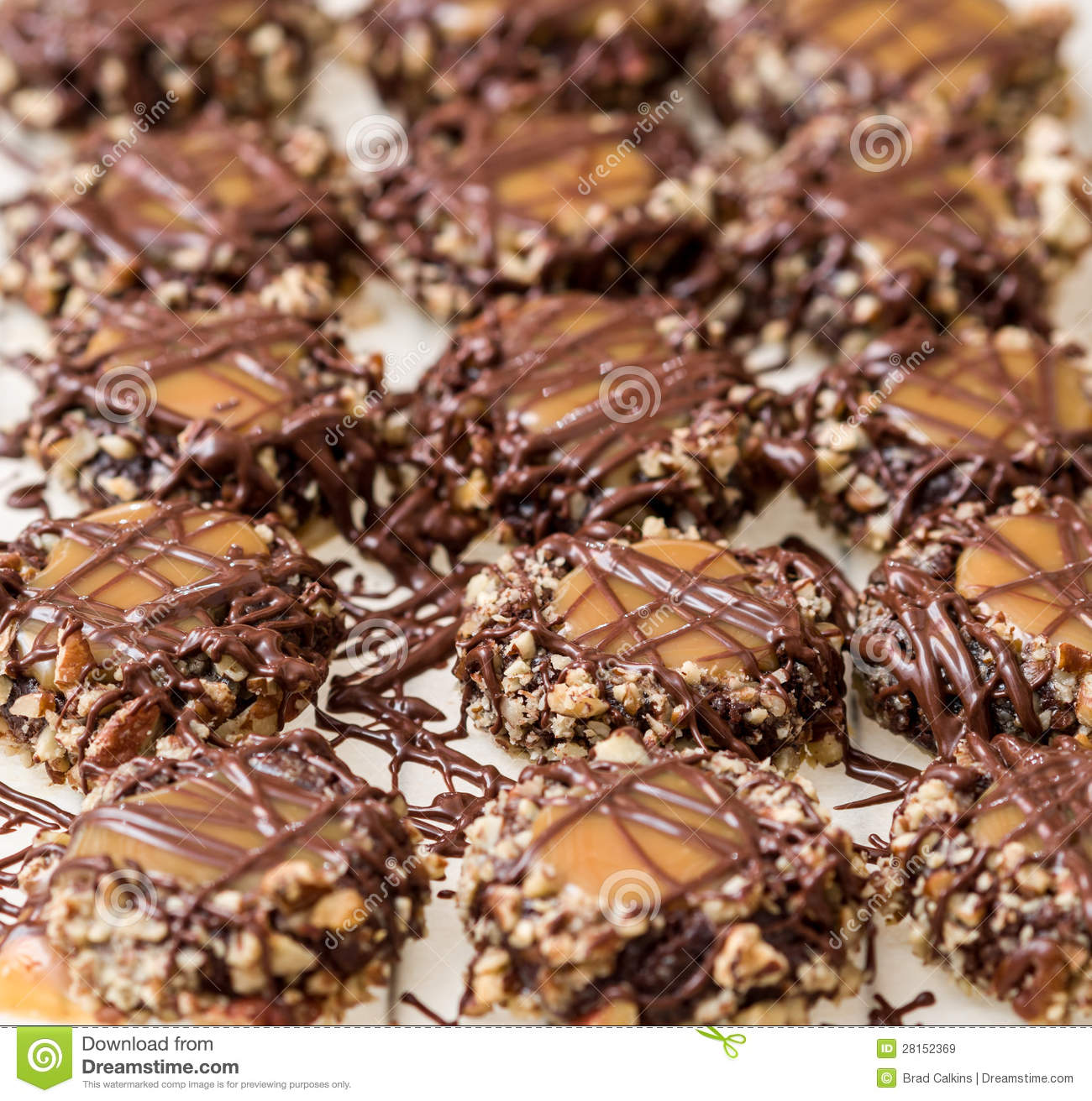 Pecan Caramel And Chocolate Royalty Free Stock Images   Image