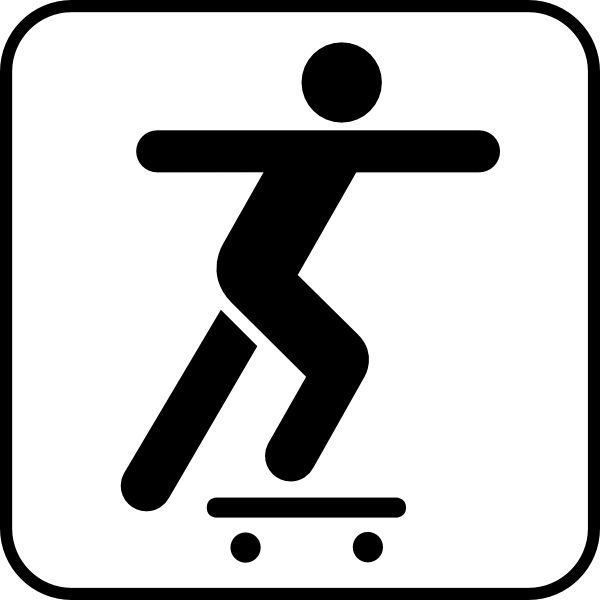 Person Sliding On A Skate Board Clip Art At Clker Com   Vector Clip    