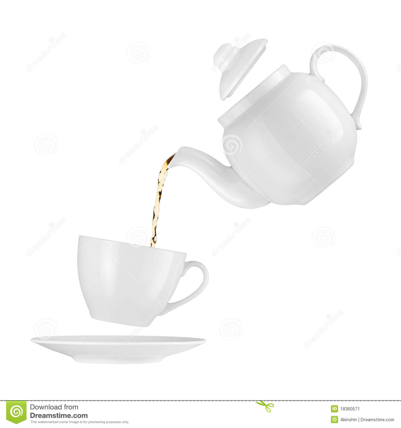 Pouring Tea Clipart Teapot Pouring Tea Into A Cup