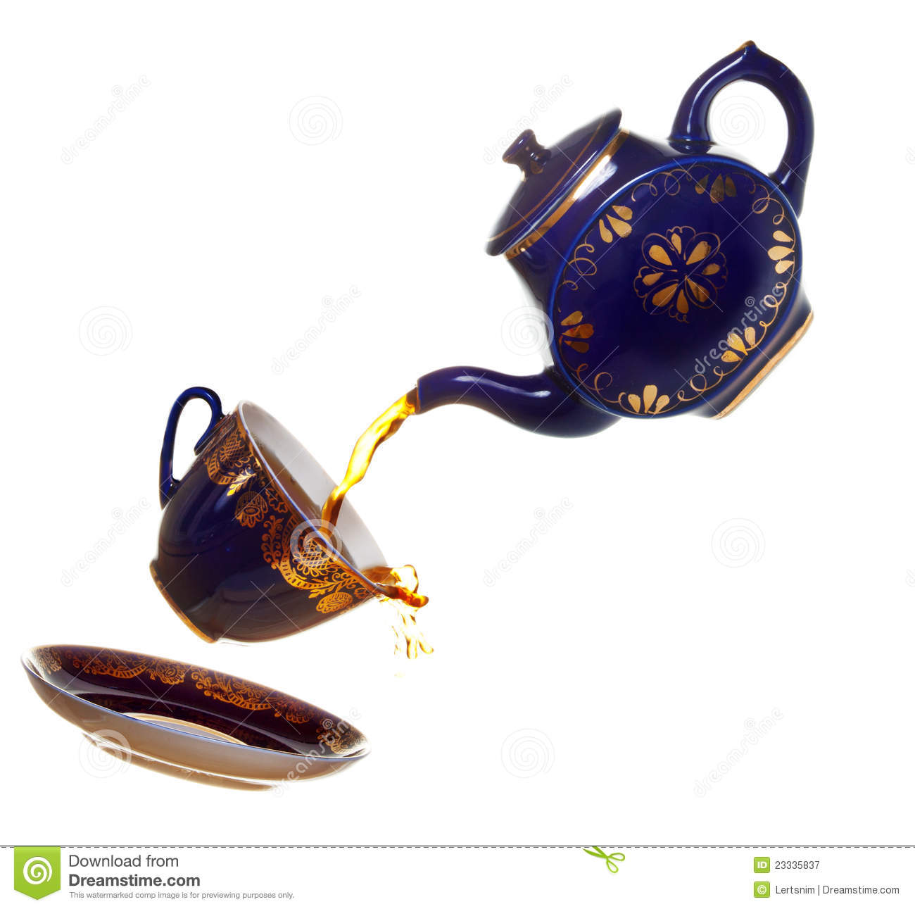Pouring Tea Royalty Free Stock Photography   Image  23335837