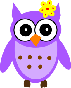 Purple Baby Girl Owl Clip Art At Clker Com   Vector Clip Art Online