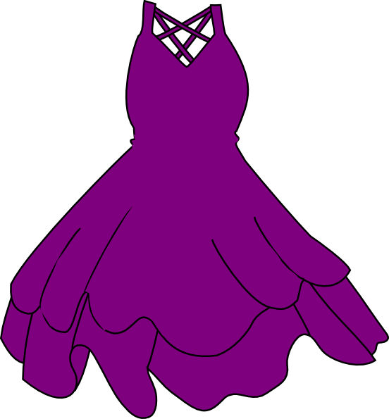 Purple Dress Clip Art At Clker Com   Vector Clip Art Online Royalty