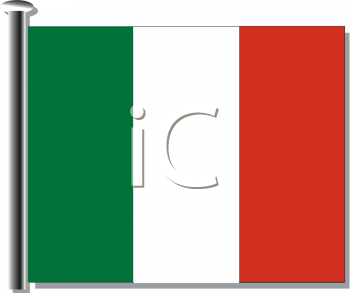 Royalty Free Italy Flag Clipart