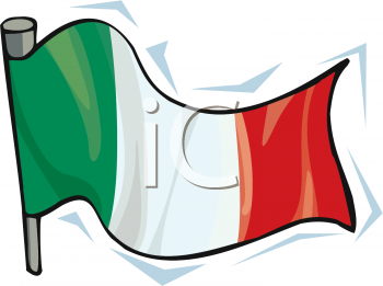 Royalty Free Italy Flag Clipart