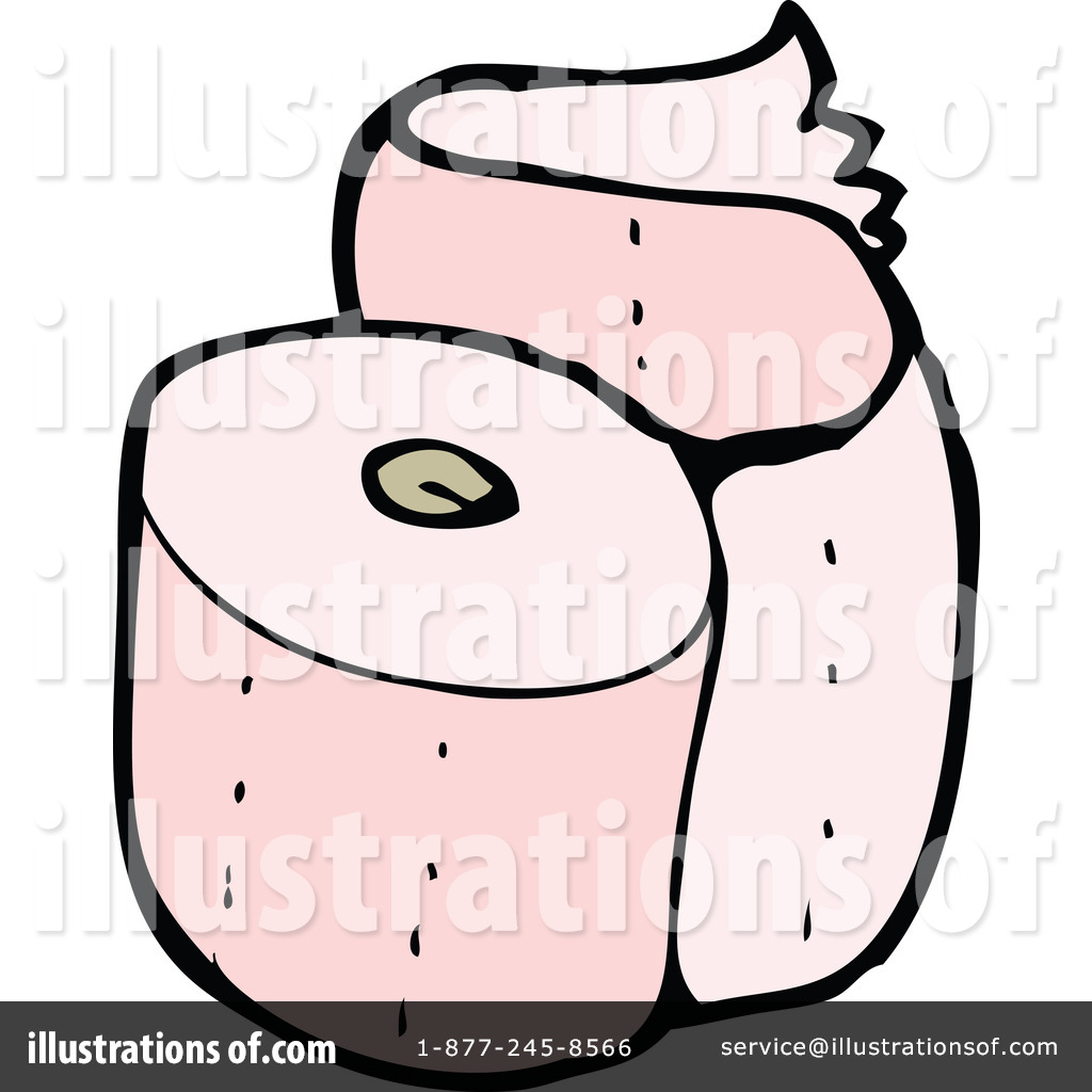 Royalty Free  Rf  Toilet Paper Clipart Illustration By Lineartestpilot