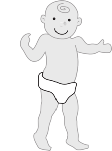 Toddler Part Body Boy Clipart