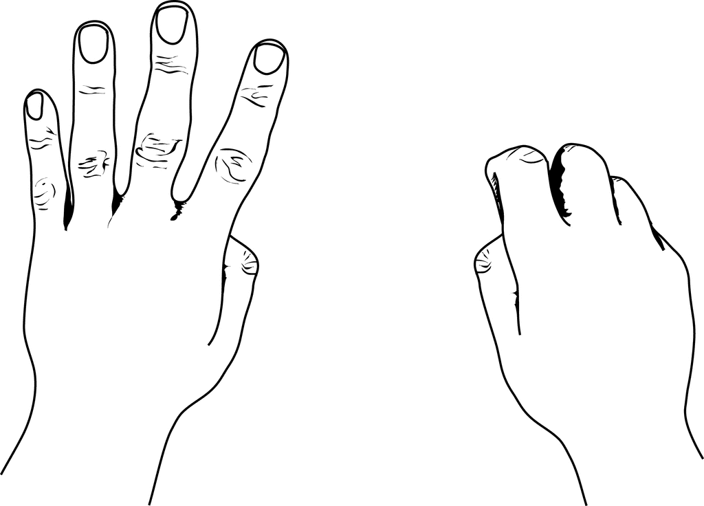 United States Style Counting Hands   Clipart Etc
