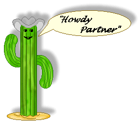 Cactus Clip Art   Saguaro Cactus Saying Howdy Partner