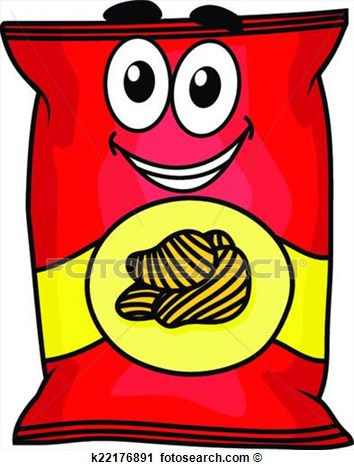 Clipart   Cartoon Potato Chips Character  Fotosearch   Search Clip Art