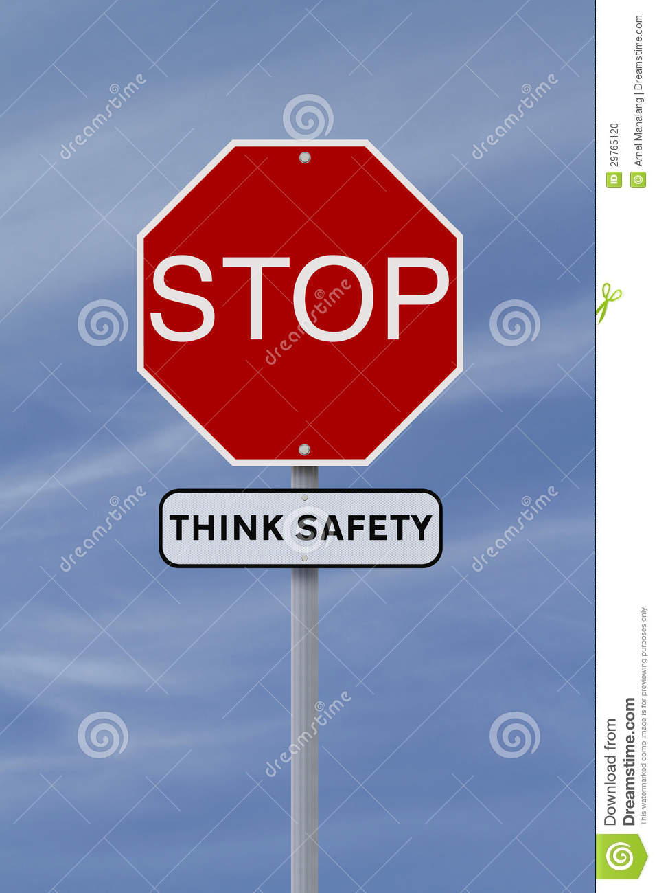 Conceptual Stop Sign Highlighting The Importance Of Safety 